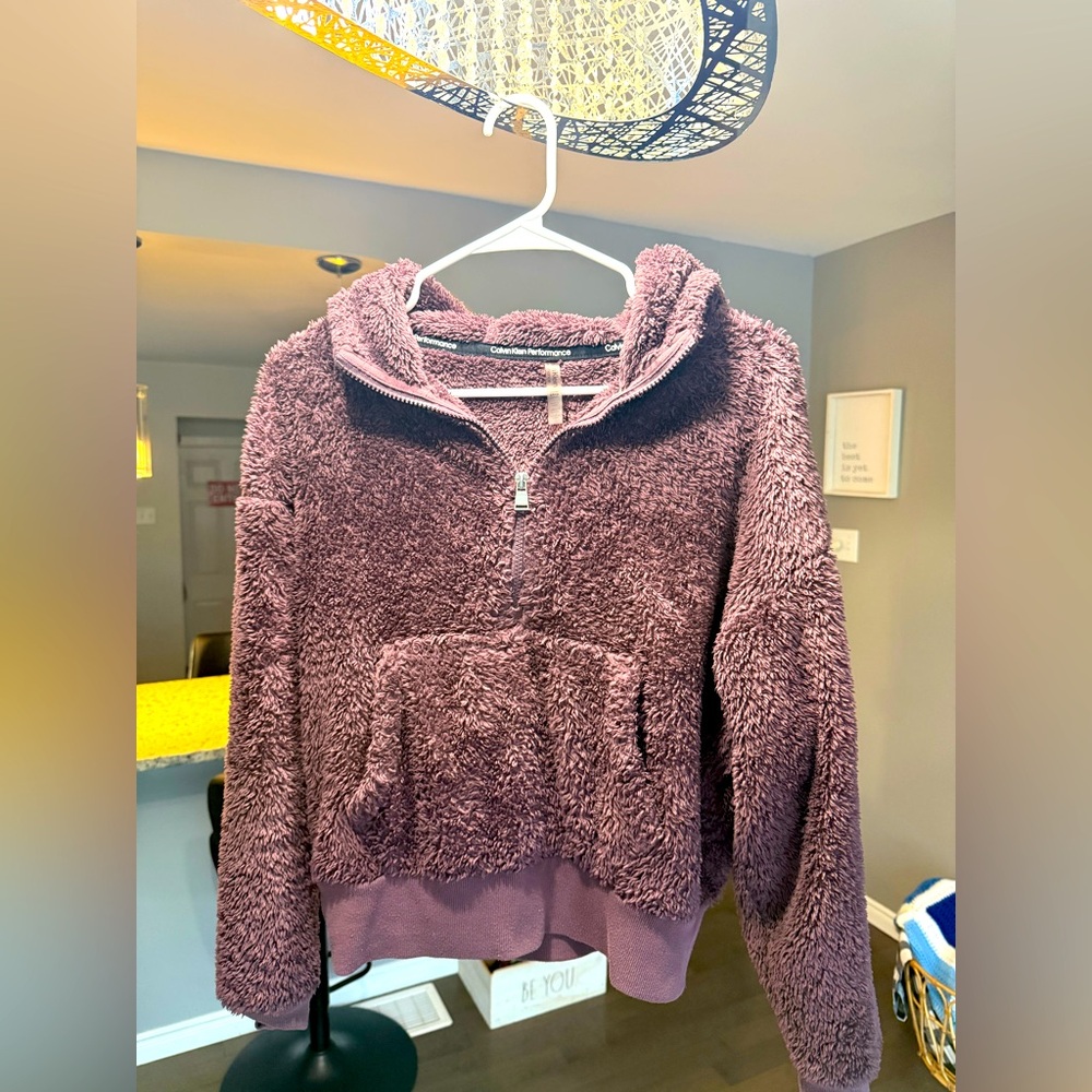 🚨PART OF 4 for 30🚨 Calvin Klein Performance Hoodie Purple Fuzzy Small